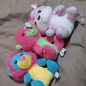 Colorful Plush Animal Set - Add To Any Bundke For Free!